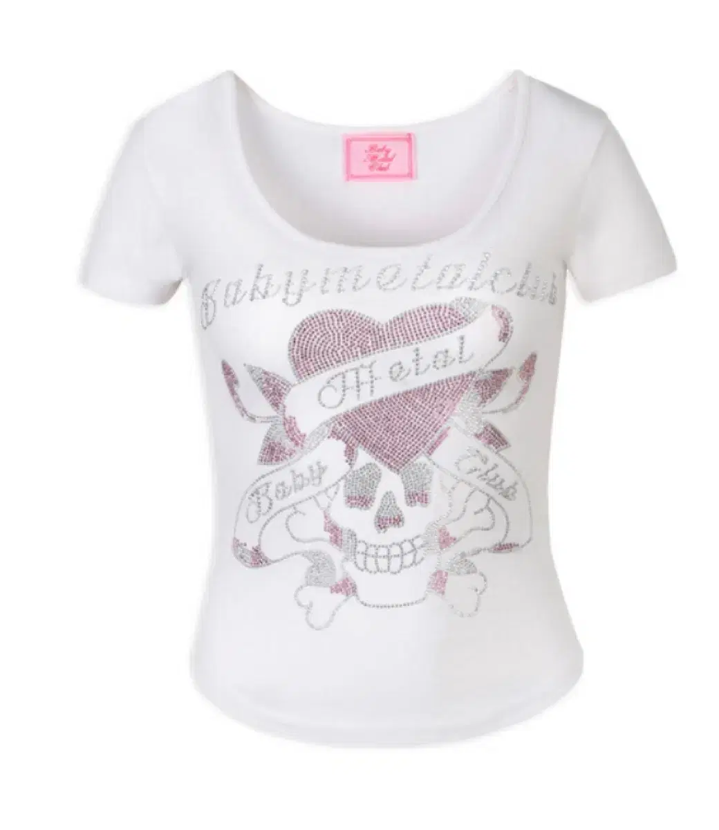Sealed New Baby Metal Club Skull T White