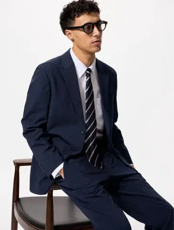 유니클로 감동 자켓 네이비 M