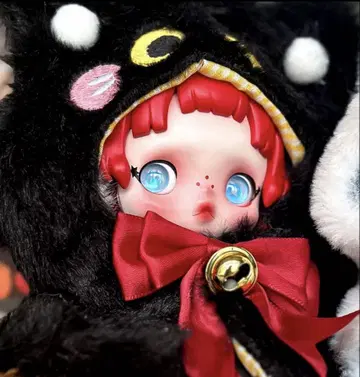 popmart skullpanda 의류 검은 고양이