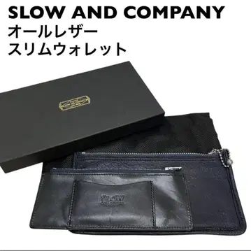 SLOW AND COMPANY 슬로우 슬림 지갑 가죽 지갑