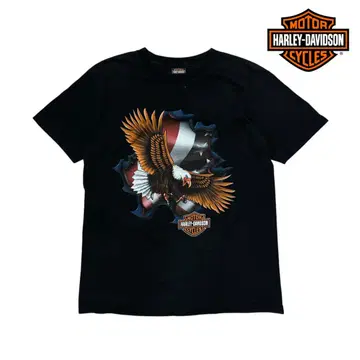 00s HARLEY-DAVIDSON 이글 프린트 티셔츠