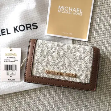 새상품 마이클코어스 MICHEAL KORS 시그니처 바닐라 키케이스