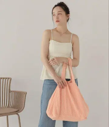 titivate 티티베이트 파일 원단 빅 토트백 미사용 새상품