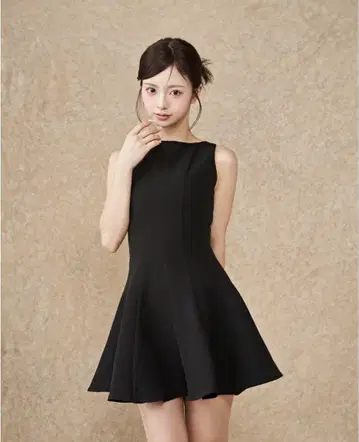 Darich 실루엣 플레어 미니 원피스