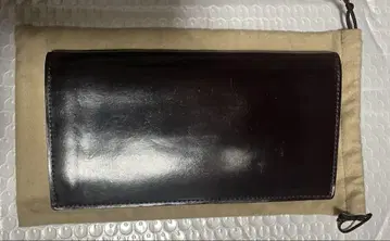 GANZO 버건디 SHELL CORDOVAN 2 장지갑 동전 지갑 포함