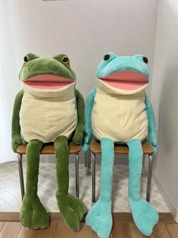 개구리 봉제 인형 2종 세트
