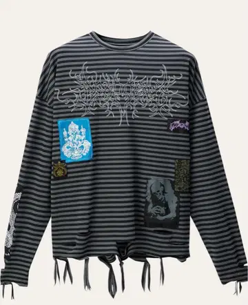 dropdead FRGT / 10 그래픽 프린트 롱티셔츠