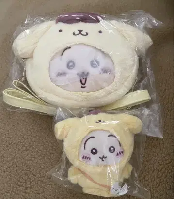 치이카와 산리오 토끼 폼폼푸딩 마스코트 키링 미니백