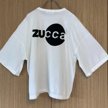 ZUCCA 5부 소매 티셔츠 화이트 M
