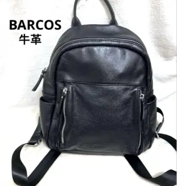 BARCOS 바르코스 백팩 소프트 가죽 소가죽 고급스러움 백팩 블랙