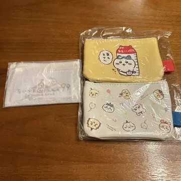 치이카와 랜드 안경도 닦을 수 있는 멀티 크로스 2개 세트 파우치 세트