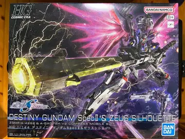 새상품 HG 1/144 데스티니 건담 SpecII&제우스 실루엣
