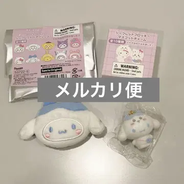 치이카와 x 산리오 시나모롤 하치와레 시크릿 헤어 클립 참