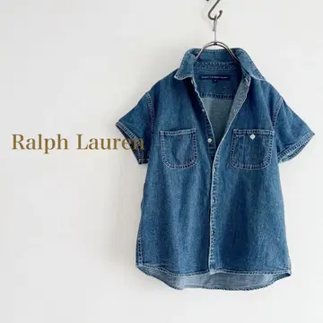 RALPH LAUREN SPORT 반팔 데님 셔츠