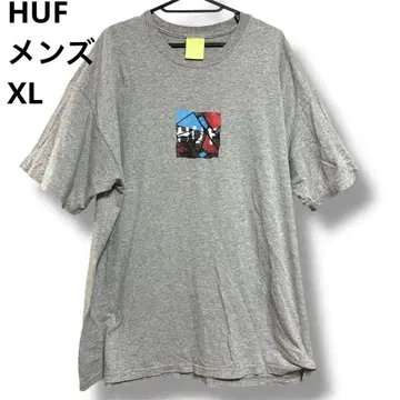 HUF 그레이 티셔츠 XL 아트 프린트