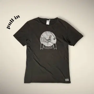 PULL-IN 반팔 티셔츠 프랑스 모티브 엠블럼 프린트