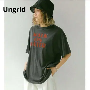 Ungrid 언그리드 투어 로고 루즈 티셔츠 티셔츠 오버 사이즈