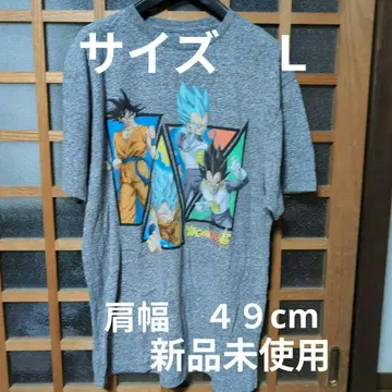 드래곤볼 Z 캐릭터 티셔츠 그레이 데드스탁