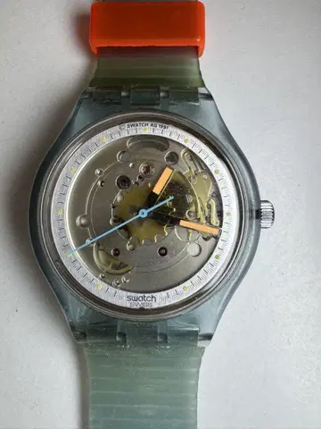 빈티지 Swatch "Blue Matic" 작동 제품