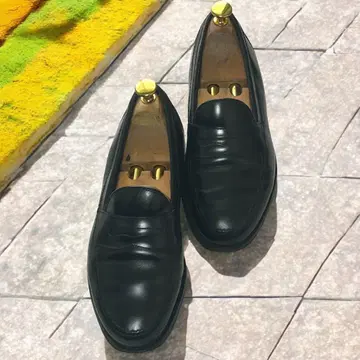 레어 NEW&LINGWOOD 코인 로퍼 블랙 6 24cm