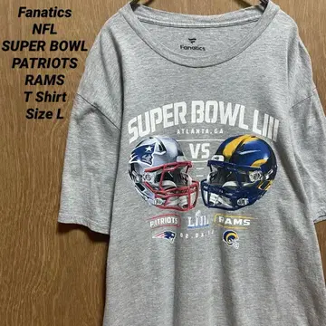NFL SUPPER BOWL PATRIOTS RAMS 티셔츠 그레이 L