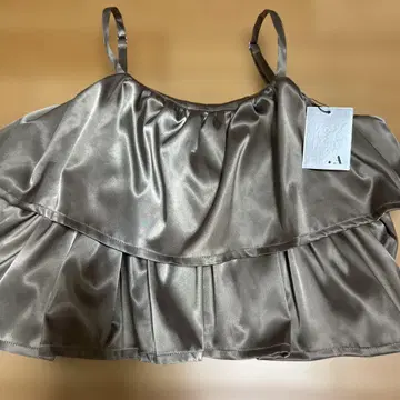 A 프릴 뷔스티에 모카 택 포함 새상품