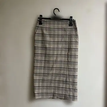 VICKY! 새상품급 체크 무늬 타이트 스커트 베이지 계열