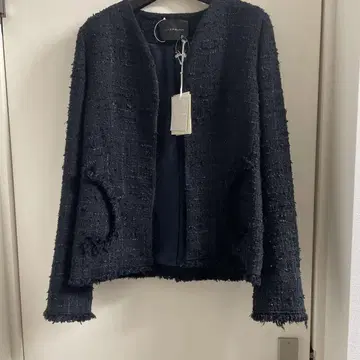ANTEPRIMA 네이비 노카라 자켓