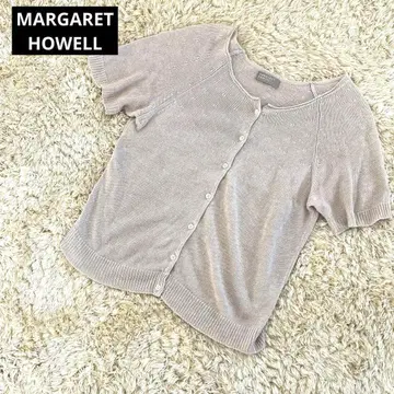 MARGARET HOWELL 마가렛호웰 반팔 가디건 린넨