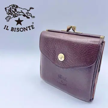 IL BISONTE 일비종떼 가마구치 두겹 브라운 짙은 갈색