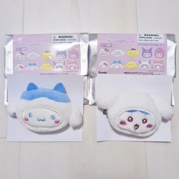 치이카와 산리오 헤어 클립 하치와레 시나모롤 시크릿 클립