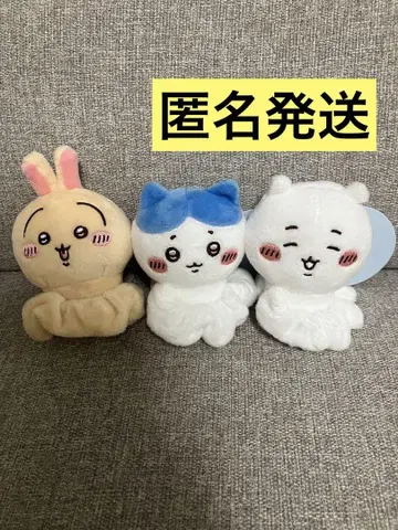 치이카와 봉제 인형 스크런치 치이카와 하치와레 토끼 3개 세트