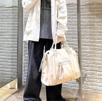 지나시스 앤티크 인조 가죽 토트