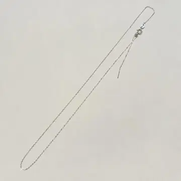 Silver925 슬라이드 조절기 포함 평평한 팥 체인 45cm 새상품