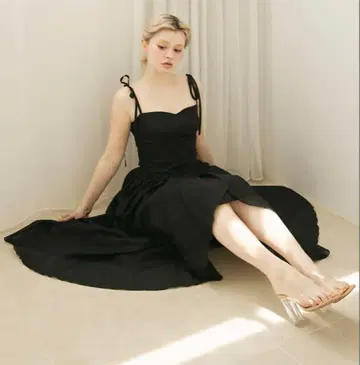 ANDMARY Wendy 시스루 플레어 드레스
