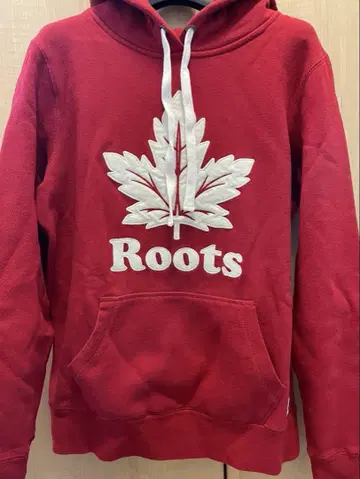 캐나다 브랜드 Roots 빨간색 후드티