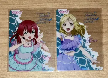 러브 라이브 클리어 카드 오하라 마리 루비 Aqours Seaside