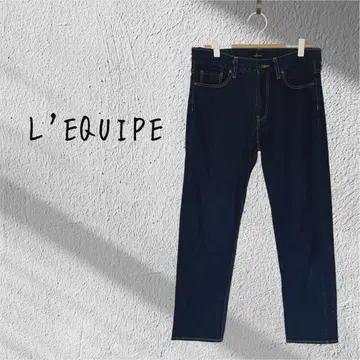 L'EQUIPE 레킵 요시테이나바 다크 블루 스트레이트 데님