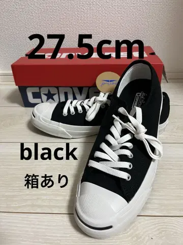 새상품 박스 포함 컨버스 잭 파셀 블랙 27.5cm