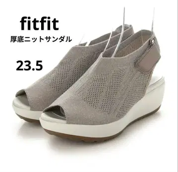fitfit 통굽 니트 샌들 라이트 그레이 23.5cm