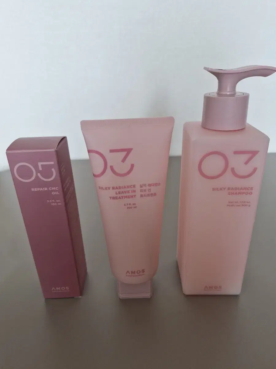 Amos Silky Radiance Shampoo, Treatment (New)