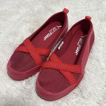 새상품급 푸마 벨라 발레리나 빨간색 레드 23cm