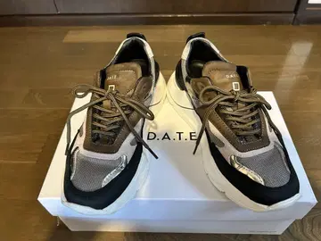 D.A.T.E. 브라운/블랙 스니커즈 36 데이트