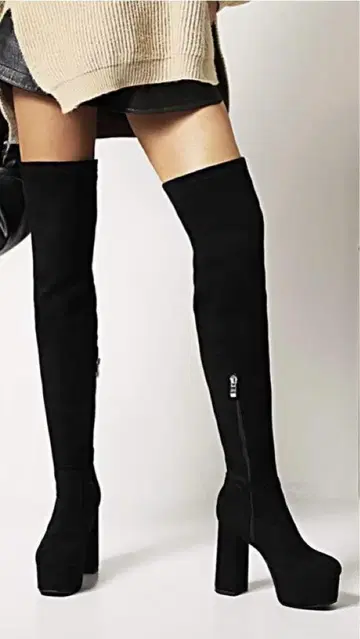 shein 쉬인 롱 부츠 블랙 니하이 부츠