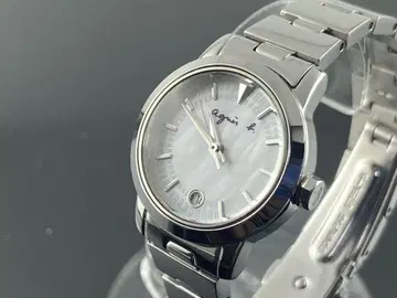 배터리 교체 완료 여성용 쿼츠 SEIKO 에네스베 쉘 다이얼 작동 제품