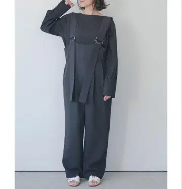 MERI 미리 살로펫 블랙 오버롤