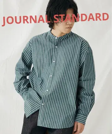 JOURNAL STANDARD 밴드 카라 셔츠 L 사이즈
