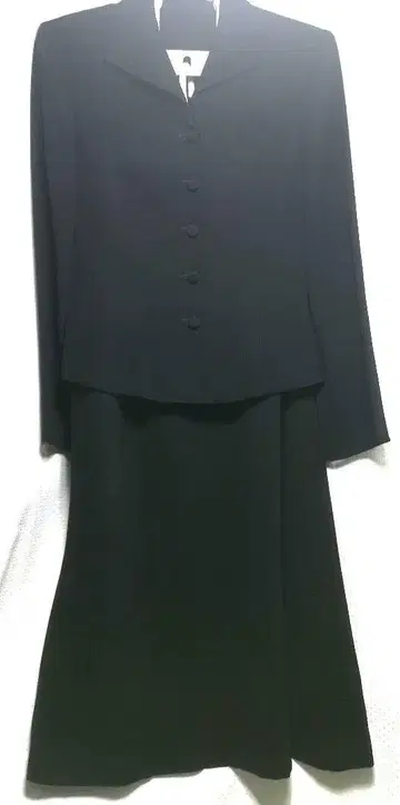 상복 롱 스커트 수트 블랙