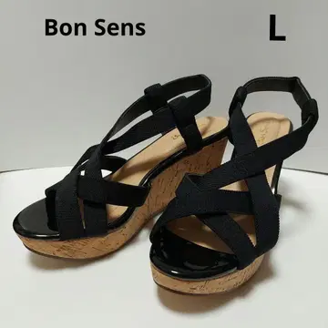 Bon Sens 본상스 크로스 벨트 샌들 웨지 밑창 L