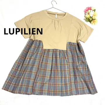 LUPILIEN 루피리안 이소재 도킹 튜닉 체크 무늬 루즈핏